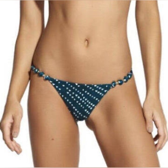 Paula Hermmany Teal Bikini Bottom - Picture 1 of 9